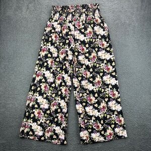 Classic Concepts Womens Wide Leg Floral Print Palazzo Pants Size 2XL Viscose‎